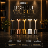 Modern Rechargeable Table Lamp – Touch Control LED Night Light with Stepless Dimming