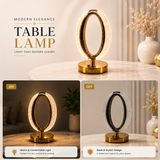 Luxury Ring Table Lamp – Modern LED Touch Lamp | Elegant Gold Decorative Light