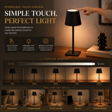 Modern Table Lamp – Elegant LED Touch Lamp for Bedroom & Living Room