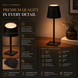 Modern Table Lamp – Elegant LED Touch Lamp for Bedroom & Living Room