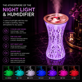 Crystal Night Light Humidifier – 7 Color LED Aroma Diffuser for Home