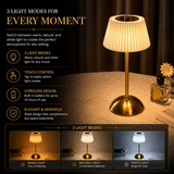 Cordless Modern Table Lamp – Elegant LED Touch Lamp for Bedroom