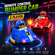 Multiplayer RC Bumper Cars for Kids – 2 Remote Control Cars with Pop-Up Drivers, Lights & Sounds