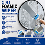 2-in-1 Window Cleaner Brush – Scrubber & Squeegee for Streak-Free Shine