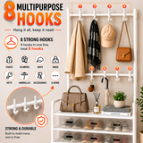 Multi-Purpose Shoe & Coat Rack with Dustproof Cover – Space Saving Storage Organizer
