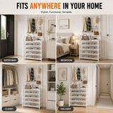 Multi-Purpose Shoe & Coat Rack with Dustproof Cover – Space Saving Storage Organizer