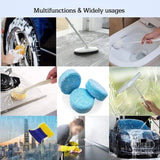 Set Of 12 Windshield Cleaning Tablet, Multifunctional Glass Cleaning Tabs, Home Toilet Cleaning Concentrated Tablets, Solid Effervescent Tablet, Auto Wiper Detergent Glass Cleaner, Multipurpose Washer Cleaner Tablet