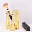 Wire Mesh Pen Holder, Metal Desktop Pen Holder, Round Stick Cylinder Pen Pencil, Makeup Brush Holder, Desktop Storage Box for Office Home, Metal Hollow Out Pen Holder for Desk, Desktop Accessories Wire Makeup Brush Holder