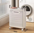 Portable Laundry Hamper With Wheels, Foldable Clothes Storage Basket, MultiPurpose Hollow Storage Box