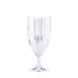 Delisoga Elegant Ripple Goblet Wine Glass Set – 6 Pcs (340ml)