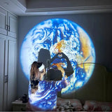 USB Projector Solar System Lamp, Wall Ceiling Decor Projector, Led Night Light for Kids, Wall Decor Planet Projector