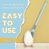 Diving Duck Toilet Brush, Wall Mounted Silicone Toilet Brush, Floor Standing Long Handle Bathroom Cleaning Brush, Dead Corner Toilet Brush, Household Wash Toilet Cleaning Accessories