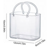 Portable Glass Sipper Bag With Straw, Aesthetic Glass Sipper Mug With Handle, Modern Glass Handbag Cup, Glass Purse Sipper With Straw