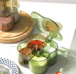 Four Compartment Seasoning Spice Box, Transparent Flip Cover Spice Box, Kitchen Spice Pot