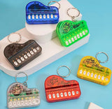 Mini Piano Keychain, Musical Instrument Keyboard Keychain, Compact Travel Piano Keychain Toy
