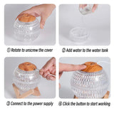 Crystal Ball Air Humidifier, USB Portable Fragrance Diffuser with Colorful LED Light, Mini Planet Ultrasonic Air Humidifier