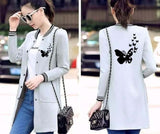 Women Baseball Pocket Style Button Printed Upper