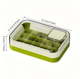 15 Grid Ice Cube Container, Fresh Cube Ice Tray Box, Chill Ice Box Maker, Pure Freeze Ice Box