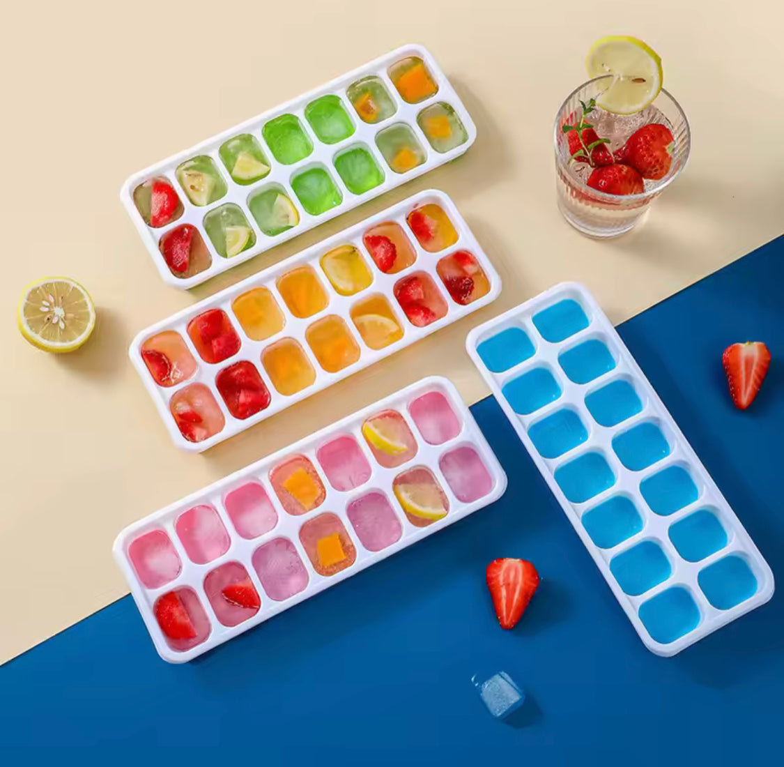 14 Grid Ice Cube Tray, Easy Release Mini Ice Cube Tray, Square Shape Ice Maker Ice Cube Tray