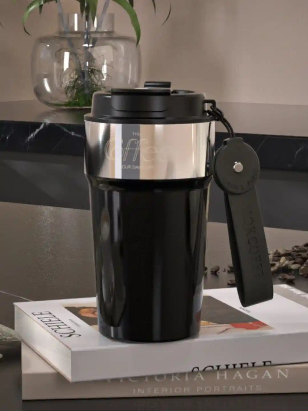 Insulated Coffee Cup With Pad, Stainless Steel Coffee Mug With Lid, Insulated Coffee Mug For Travel