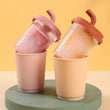 Milk Tea Cup Ice Mold, Creative Popsicle Ice Mold, Wovilon Creative Popsicle Mold, 6 Grid Plastic Popsicle Ice Mold