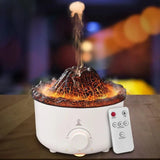 Volcano Aroma Humidifier, Flame Humidifier with Night Light Lamp, Ultrasonic RC Jellyfish Aroma Diffuser, 2 In 1 Essentials Air Freshener, Essential Oils Perfume Blower, Electric Home Freshener Smoke