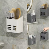 Wall Mounted Bathroom Shelf, Multifunctional Cutlery Rack, Wall Hanging Storage Shelf, Bathroom Accessories