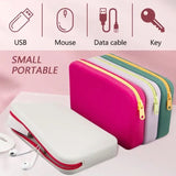 Silicone Travel Cosmetics Pouch, Square Silicone Storage Bag, Multifunctional Zipper Storage Bag, Portable Digital Waterproof Organizer