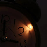 Retro Alarm Clock, Double Tell No Ticking Retro Kids Alarm Clock, Dual Bell Analog Lamp