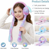 Warm Furry Ear Muffs, Colorful Rabbit Ear Covers, Cute Bunny Plush Ear Muffs, Student Ear Covers