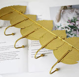 Multipurpose Metal Leaf Shape Hook, European Style Wall Key Hanger, Creative Wall Hook Rack