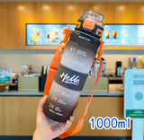Portable Back Strap Water Bottle, Leak Proof Plastic Water Bottle, Kids Water Bottle
