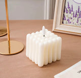 Cute Led Square Shape Candle, Battery Operated Candle, Decorative Night Light Candle