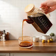 Large Capacity Glass Oil Pot, Glass Vinegar Pot With Lid, Glass Oil Dispenser For Food Kitchen