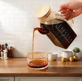 Large Capacity Glass Oil Pot, Glass Vinegar Pot With Lid, Glass Oil Dispenser For Food Kitchen