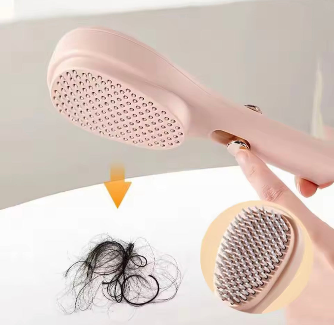 Telescopic Magic Comb, Hair Comb Magic Hair Brush, Self Cleaning Scalp Massage Comb, Women Salon Styling Tool