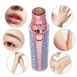 2 In1 Rechargeable Eyebrow Trimmer, Painless Facial Hair Removal Device, Battery Operated Eyebrow Trimmer