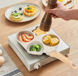 4 In 1 Heat Resistant Omelette Pan, Creative Heart Round Star Shape Frying Pan, Non Stick Frying Pan, Household Breakfast Maker Pan
