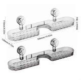 Bathroom Sink Faucet, Star Shaped Suction Cup Rack, Drainage Wall Hanging Storage Shelf, Single Layer Plastic Sticking Shelf