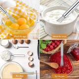Steel Balls Egg Beater, Handheld Egg Beater, Manual Whisk Kitchen Baking Tools, Cooking Foamer Wisk Cook Blender