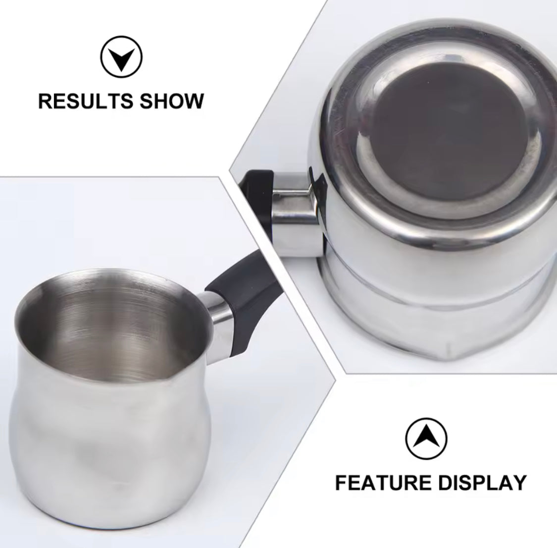 Stainless Steel 3 Pcs Coffee Pot, Leakproof Coffee Kettle, Portable Coffee Maker, Stainless Steel Coffee Pot With Long Handle