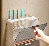 Luxury Wifi Cabinet Storage Box, Wall Mounted Router Storage Box, WiFi Device Storage Rack with Heat Dissipation