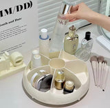 360° Spinning Makeup Organizer, Large Capacity Cosmetic Storage Box, Desktop Lipstick Brush Holder
