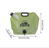 Foldable Water Bag With Faucet, Outdoor Camping Water Storage Pouch, Portable Water Container With Tap
