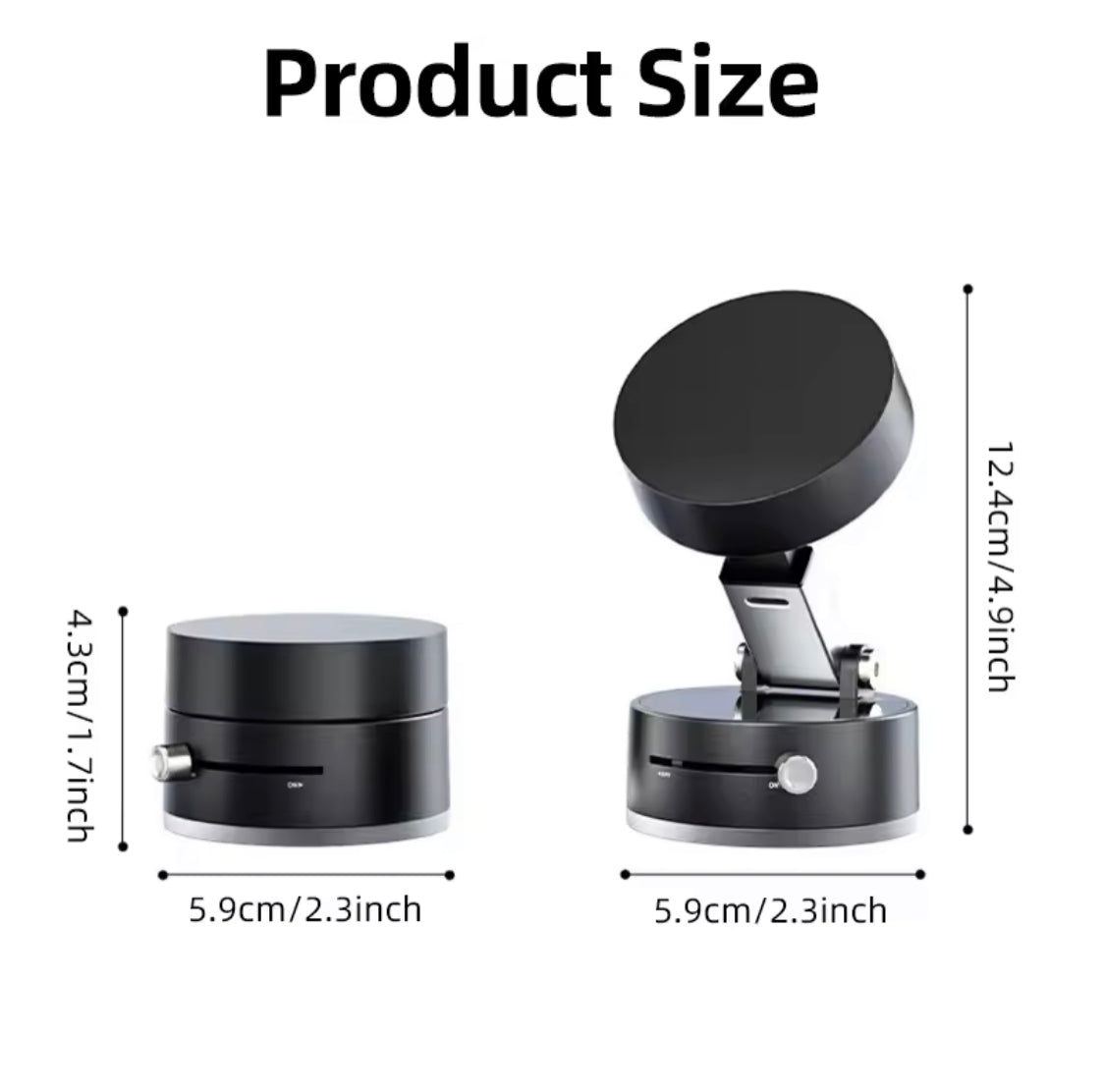 Universal Vacuum Magnetic Car Phone Holder, Dashboard Magnet Foldable Mobile Stand, Car Magnetic Phone Holder