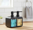 4 in 1 Manual Press Liquid Dish and Hand soap Dispenser, Dishwashing Soap Dispenser, Soap Dispenser With Sponge Holder