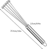 Steel Balls Egg Beater, Handheld Egg Beater, Manual Whisk Kitchen Baking Tools, Cooking Foamer Wisk Cook Blender