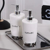 Shower Gel Bottle, Push Type Refillable Empty Glossy Bottle, Bathroom Kitchen Soap Dispenser, Liquid Soap Dispenser Pump, Manual Soap Dispenser Can, 300ml Soap Dispenser, Countertop Lotion Pump Bottle