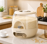 Press Type Rice Storage Container, Premium Rice Dispenser With Drawer, Large Capacity Food Grain Storage Bin, Premium Rice Dispenser With Drawer