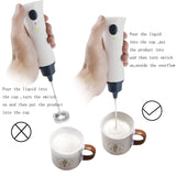 Automatic Egg Beater, Foamer Handheld Blender,  Cooking Stirrer Egg Beater With Cover, Handheld Electric Coffee Egg Mixer,  Rechargeable Handheld Wand Coffee Blender